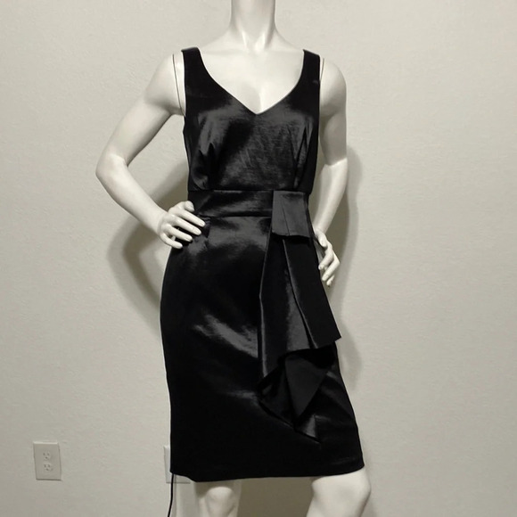 Max & Cleo Dresses & Skirts - Max and Cleo NWOT Charcoal Satin Sleeveless Cocktail Dress